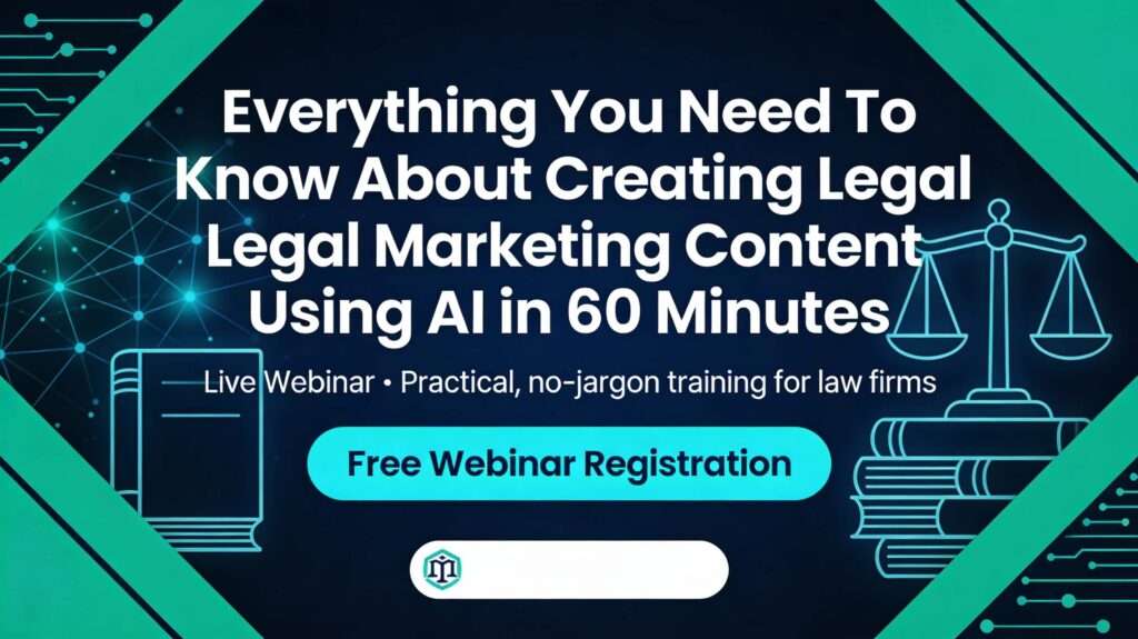 Law Firm AI marketing content webinar